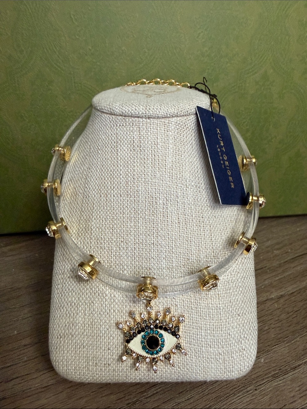 S Kurt Geiger London Jelly Eye Choker Necklace- NWT
